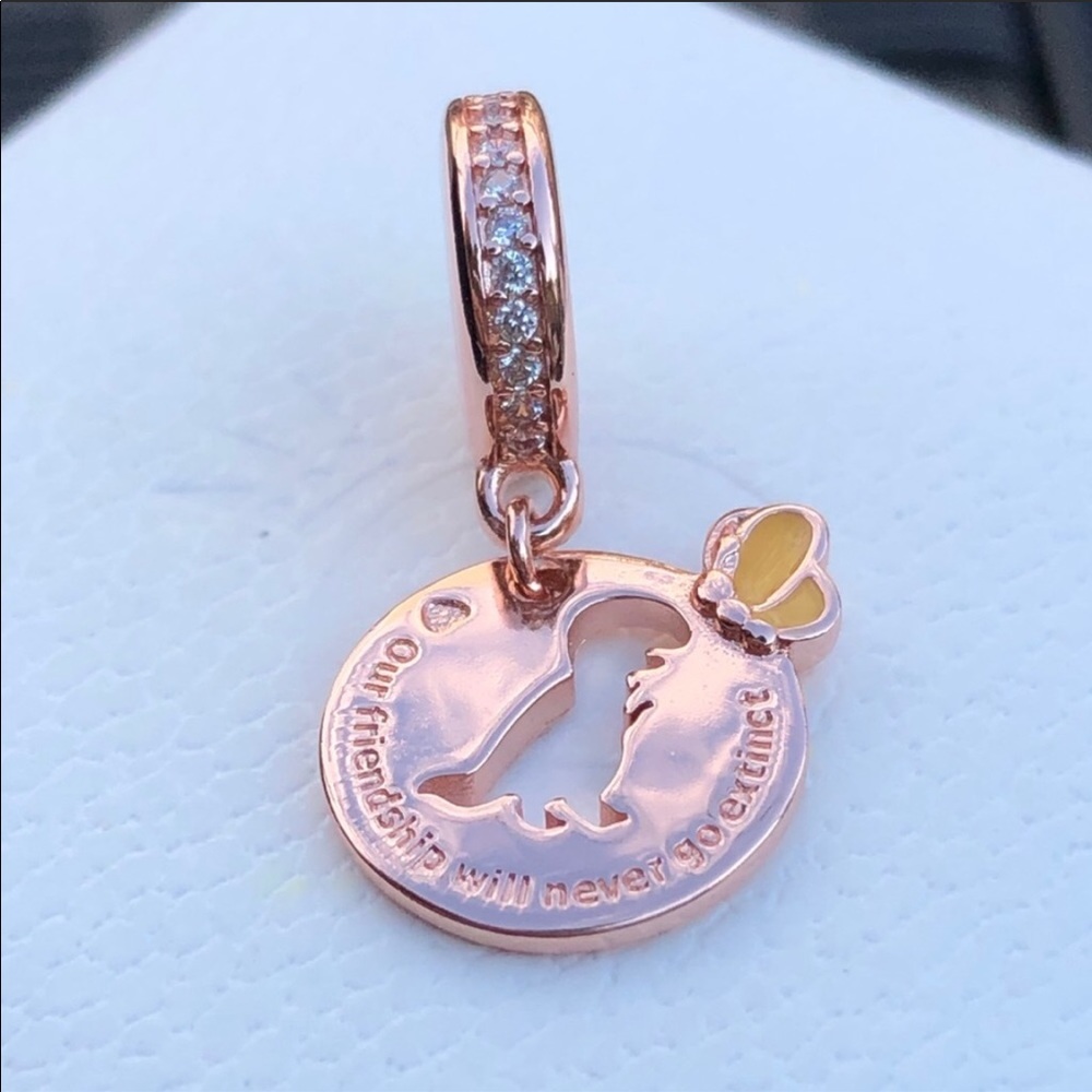 Pandora Rose Dinosaur & Butterfly Charm